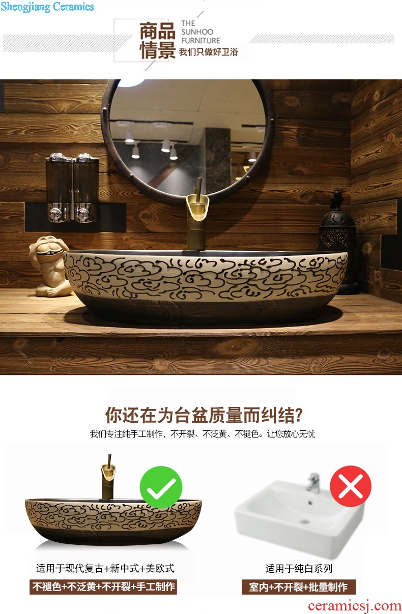 Jia depot Northern Europe on the ceramic POTS Lavabo square contracted lavatory basin bathroom European art