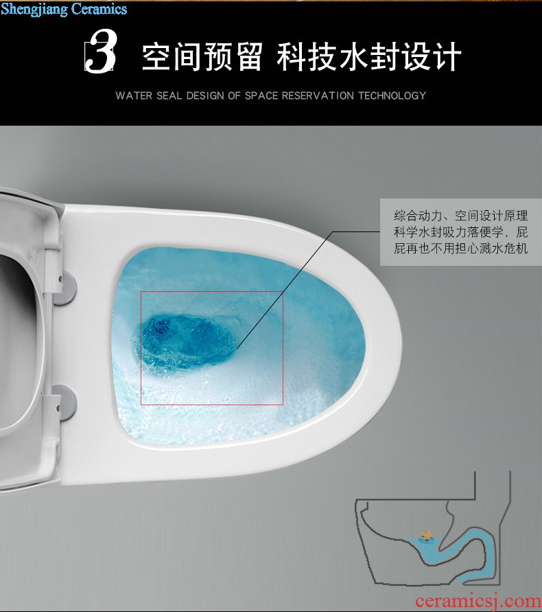 M beautiful color home European common water-saving toilet flush siphon individuality creative ceramic toilet