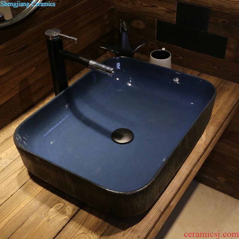 Jia depot stage basin to square the sink household lavatory basin art balcony ceramic bathroom sinks