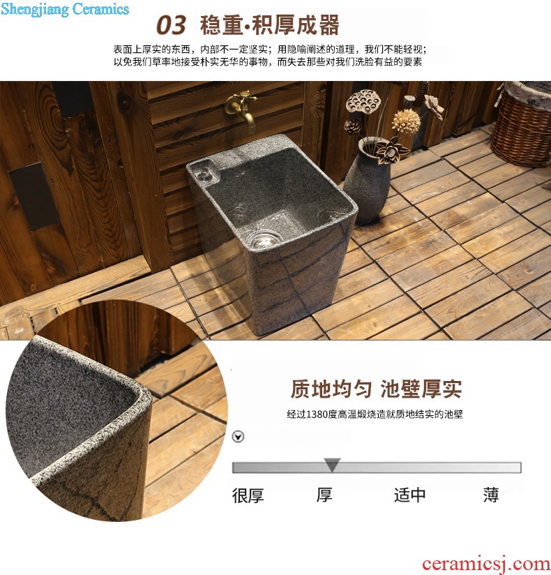 Jia depot ceramic art stage basin of Chinese style originality the sink basin bathroom sinks restoring ancient ways