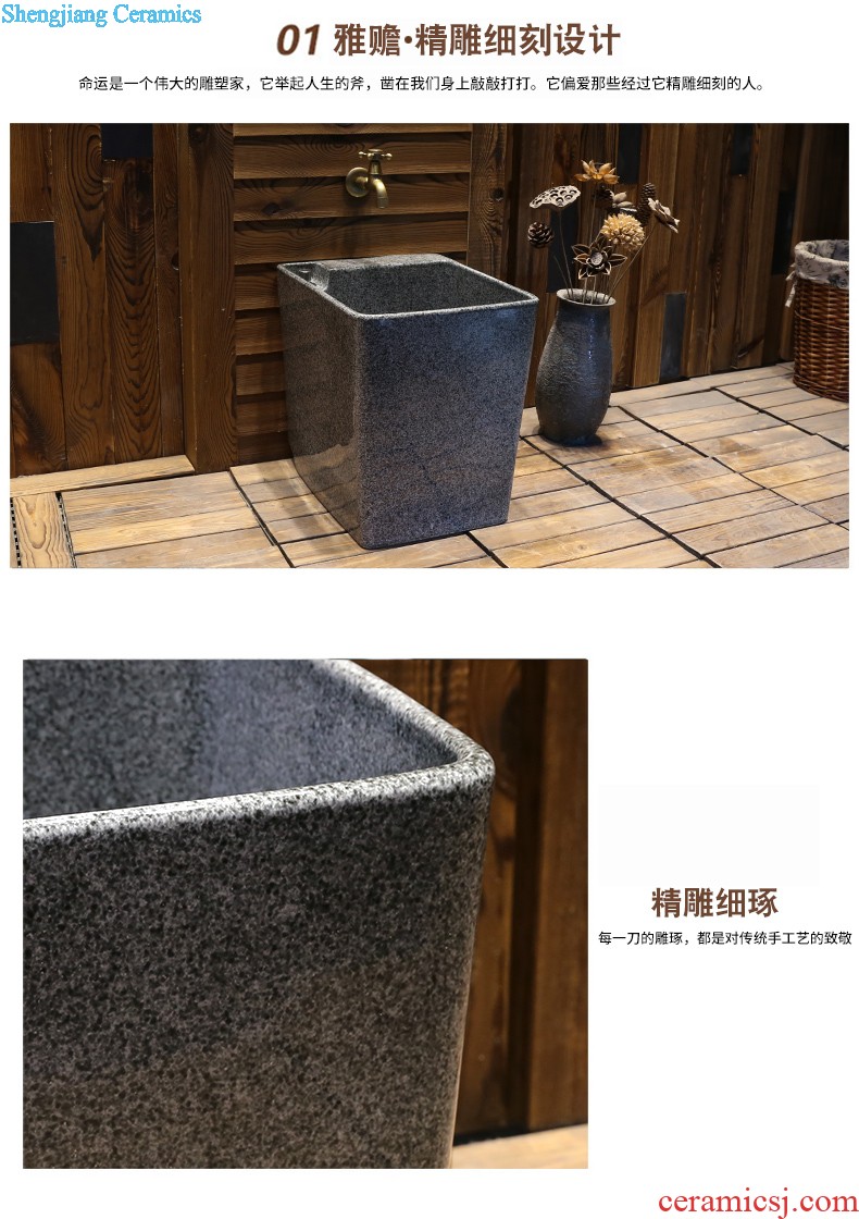 Jia depot ceramic art stage basin of Chinese style originality the sink basin bathroom sinks restoring ancient ways