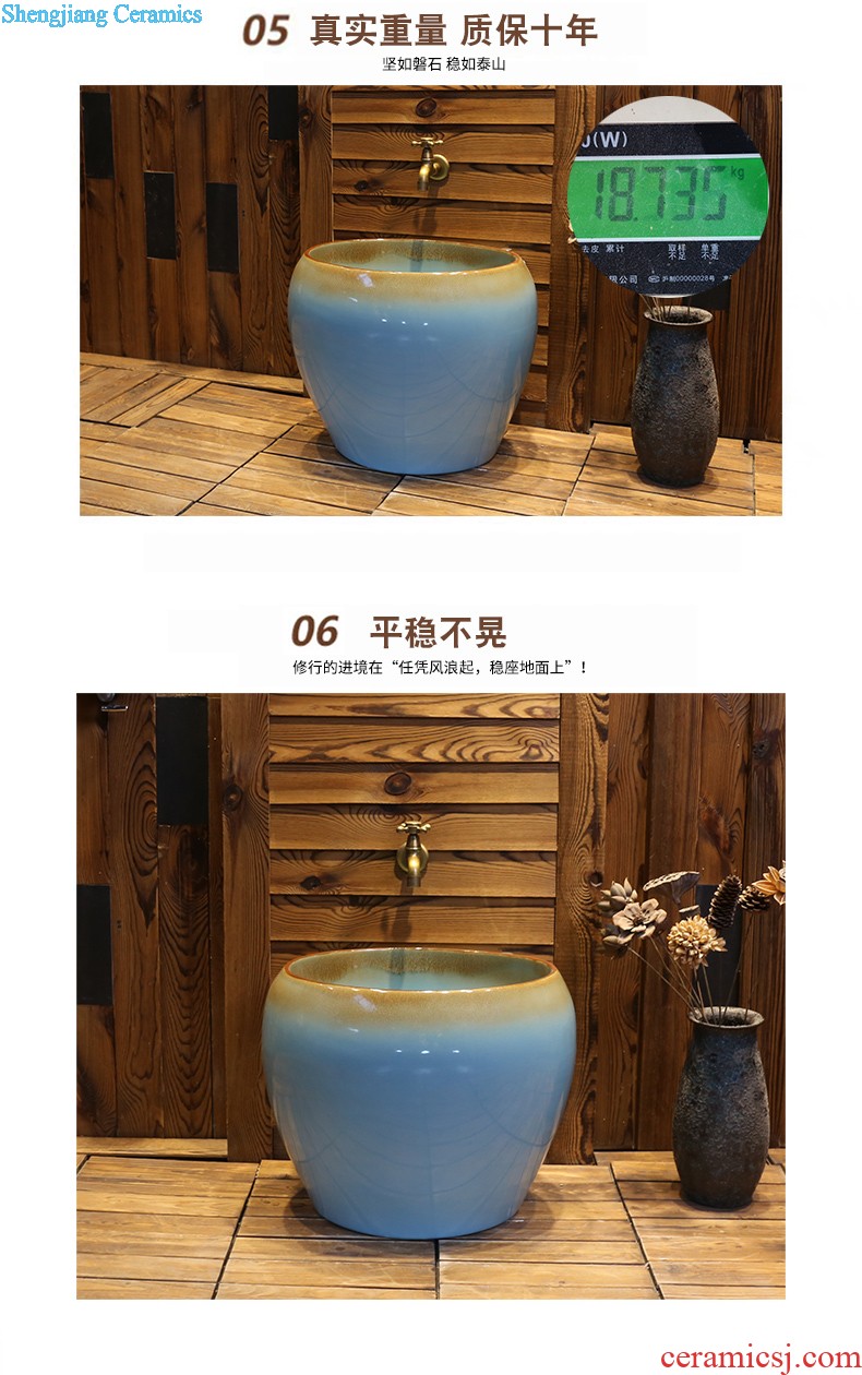 Jia depot bathroom basin character ceramic plate to wash your hands Creative arts restoring ancient ways is archaize stage basin basin basin