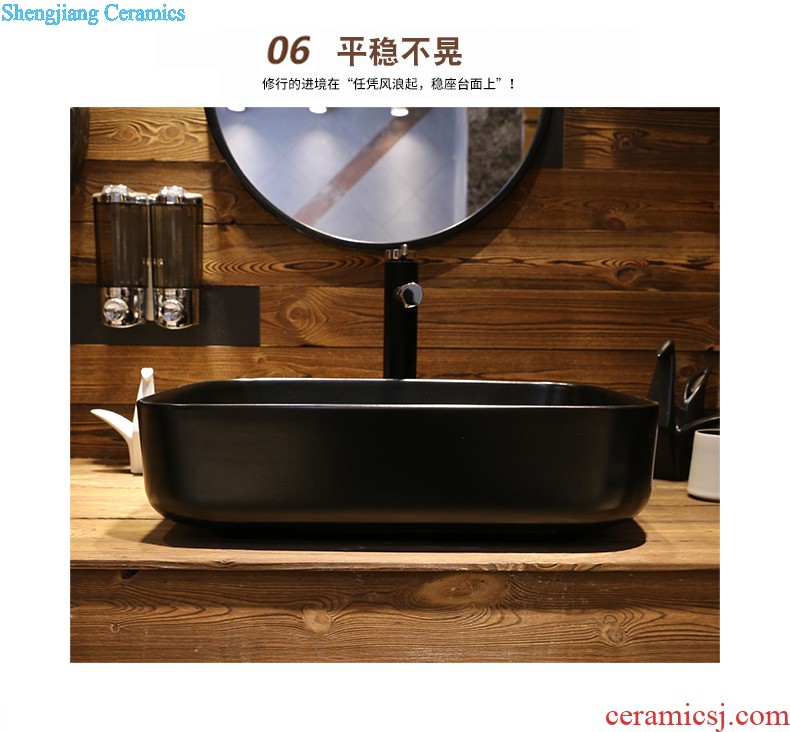 Jia depot to restore ancient ways the stage basin square art ceramic lavabo toilet wash basin basin sinks household