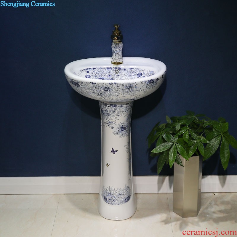 M beauty outdoor restoring ancient ways the sink basin of jingdezhen ceramic column courtyard floor balcony sink