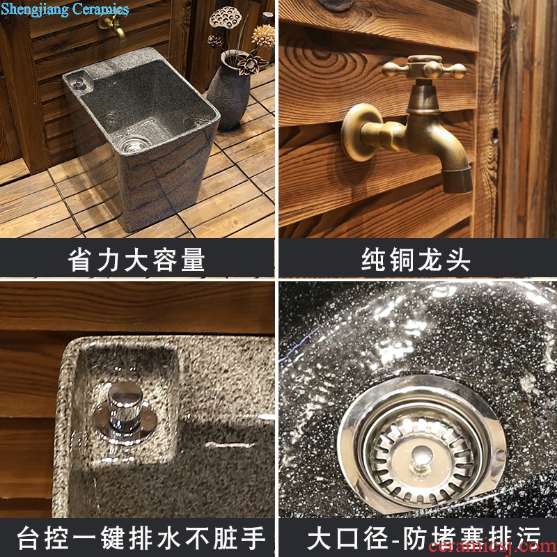 Jia depot ceramic art stage basin of Chinese style originality the sink basin bathroom sinks restoring ancient ways