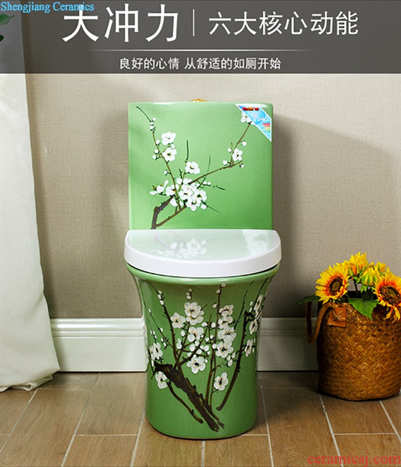 Post, qi color toilet European implement pumping sit lavatory household ceramics odor-proof siphon toilet implement