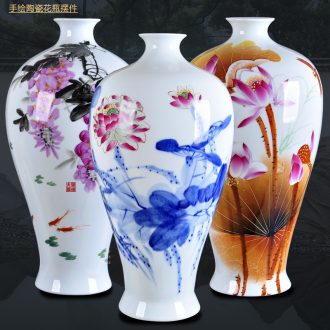 Contemporary and contracted craft vase furnishing articles large ground of jingdezhen ceramics vase decoration handicraft sitting room