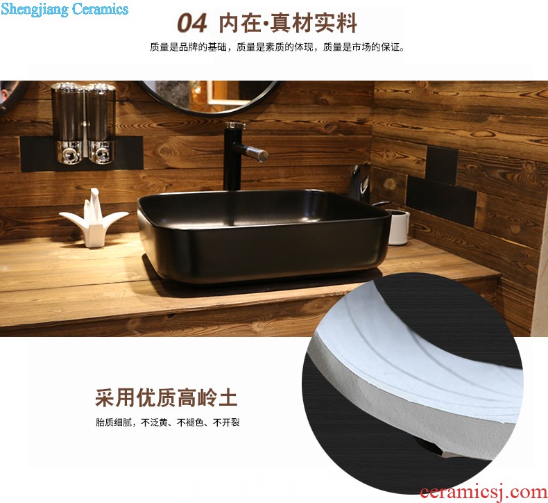 Jia depot to restore ancient ways the stage basin square art ceramic lavabo toilet wash basin basin sinks household