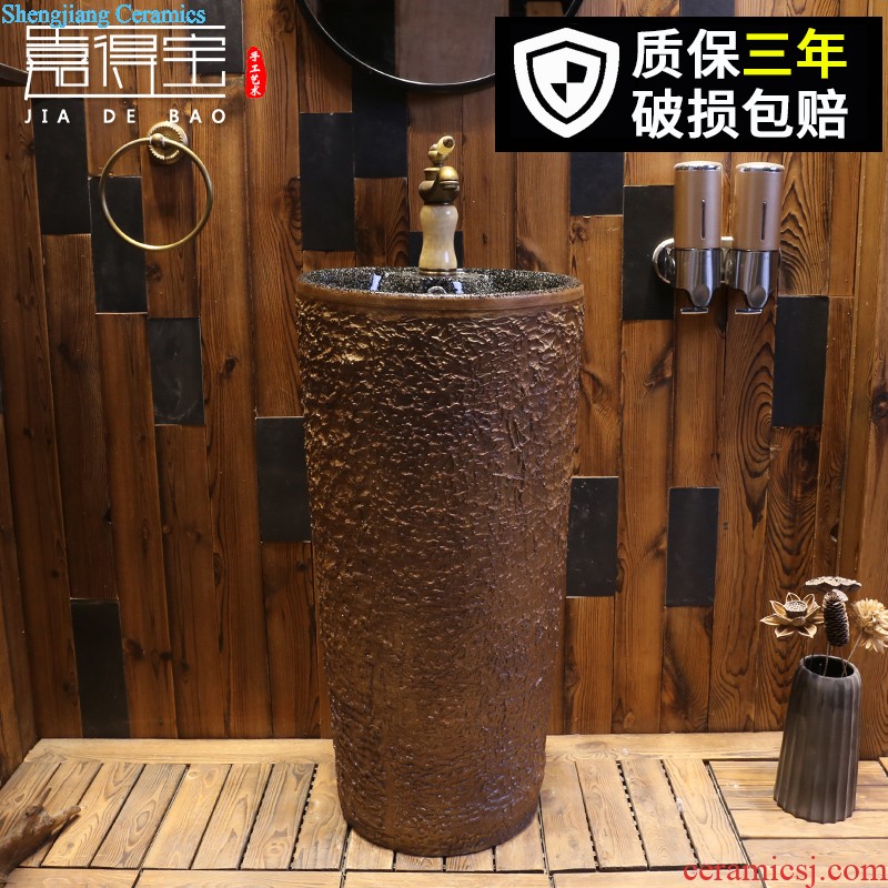 Jia depot floor toilet lavatory basin ceramic lavabo toilet Siamese balcony one column