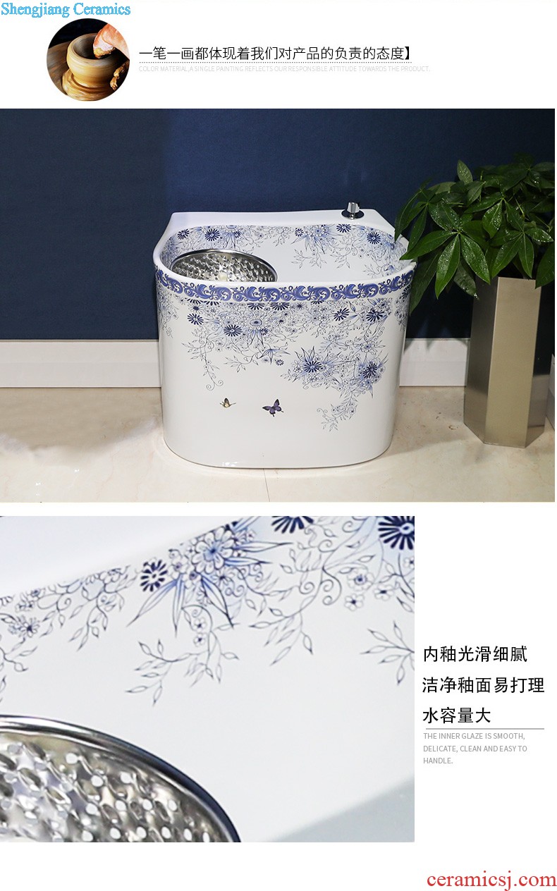 M beauty outdoor restoring ancient ways the sink basin of jingdezhen ceramic column courtyard floor balcony sink