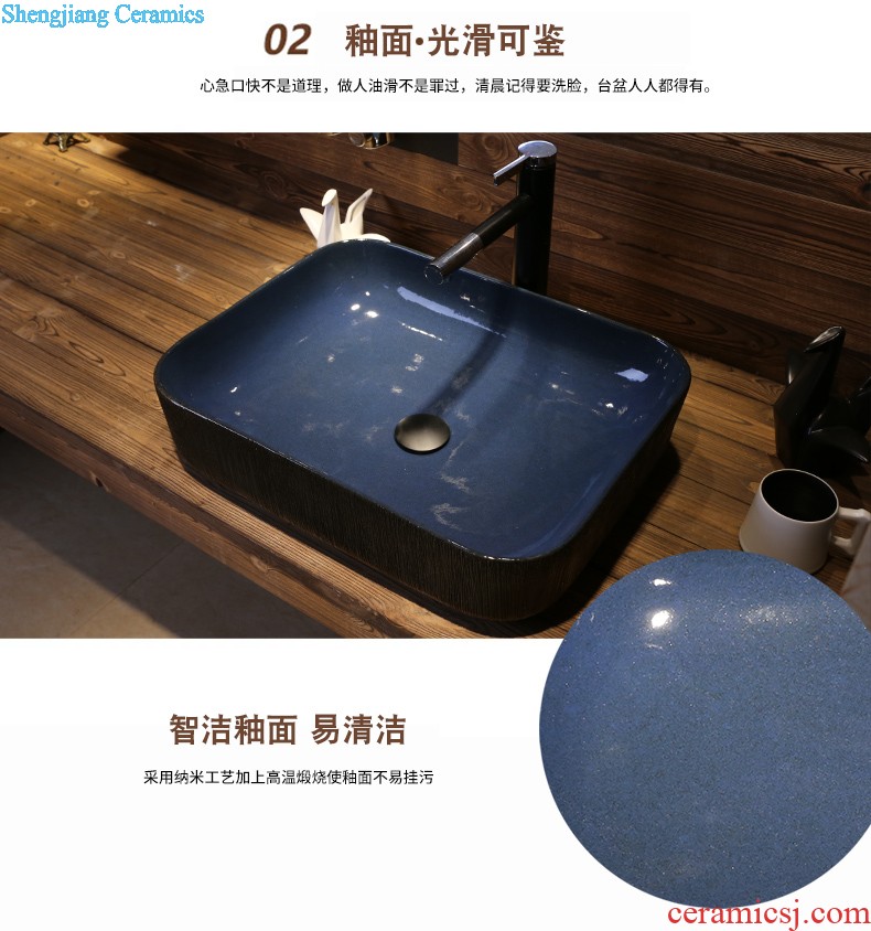 Jia depot stage basin to square the sink household lavatory basin art balcony ceramic bathroom sinks