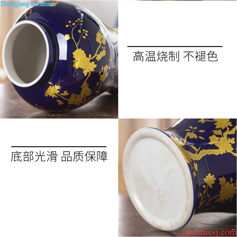 Vase furnishing articles sitting room white biscuit firing ceramics jingdezhen contemporary and contracted fashion home decoration soft adornment