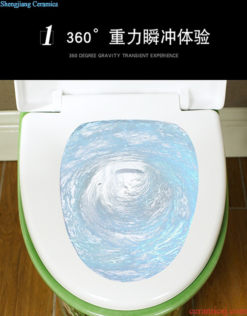 Post, qi color toilet European implement pumping sit lavatory household ceramics odor-proof siphon toilet implement