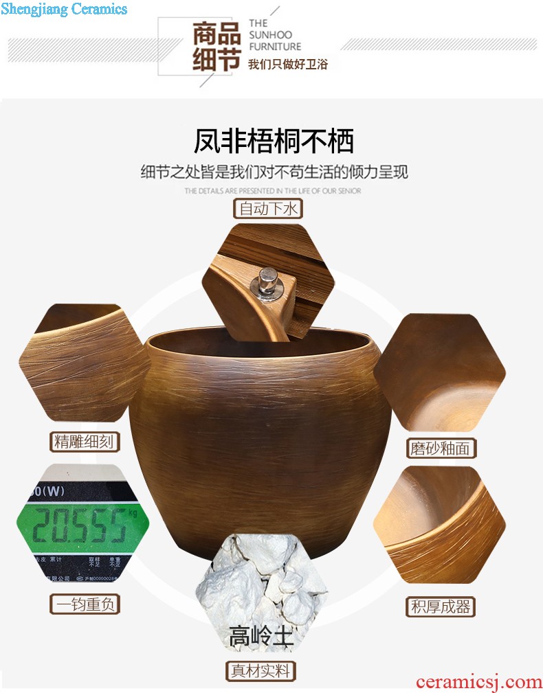 Jia depot Archaize creative hand washing dish Chinese style restoring ancient ways of ceramic toilet stage basin square art basin