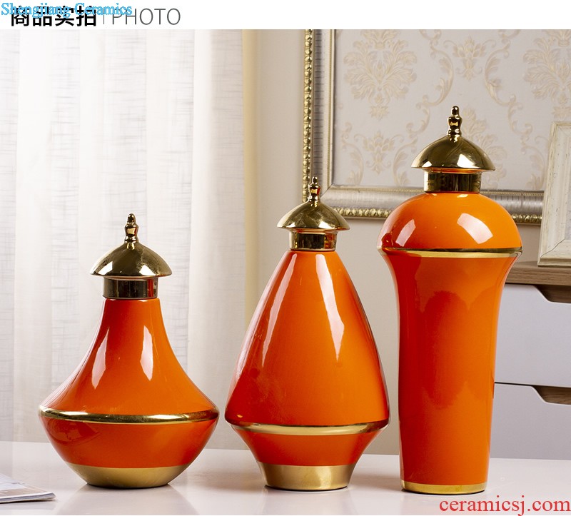 Jingdezhen ceramic hand-painted vases furnishing articles celebrity master new Chinese style household act the role ofing is tasted the sitting room porch place by hand