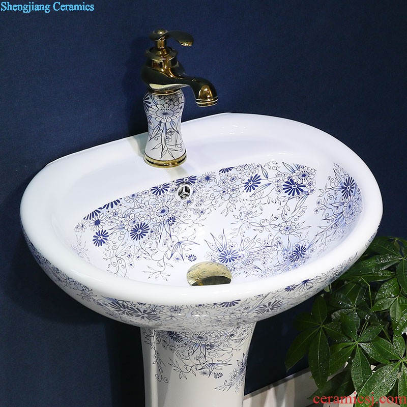 M beauty outdoor restoring ancient ways the sink basin of jingdezhen ceramic column courtyard floor balcony sink