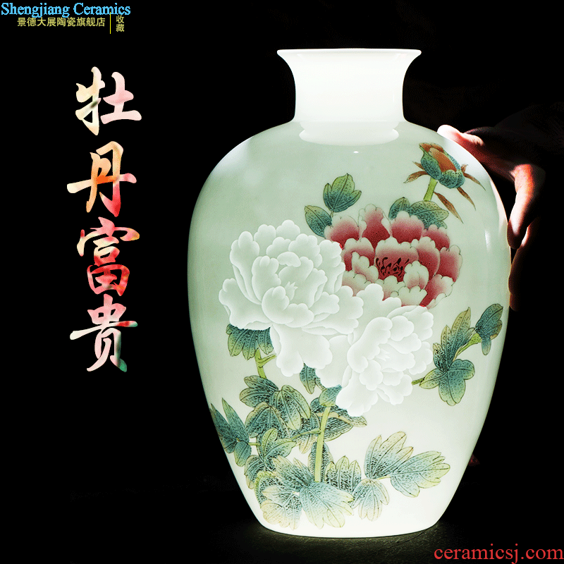 Furnishing articles jingdezhen jingdezhen ceramic vase mei bottled jewelry decoration home sitting room handicraft collection