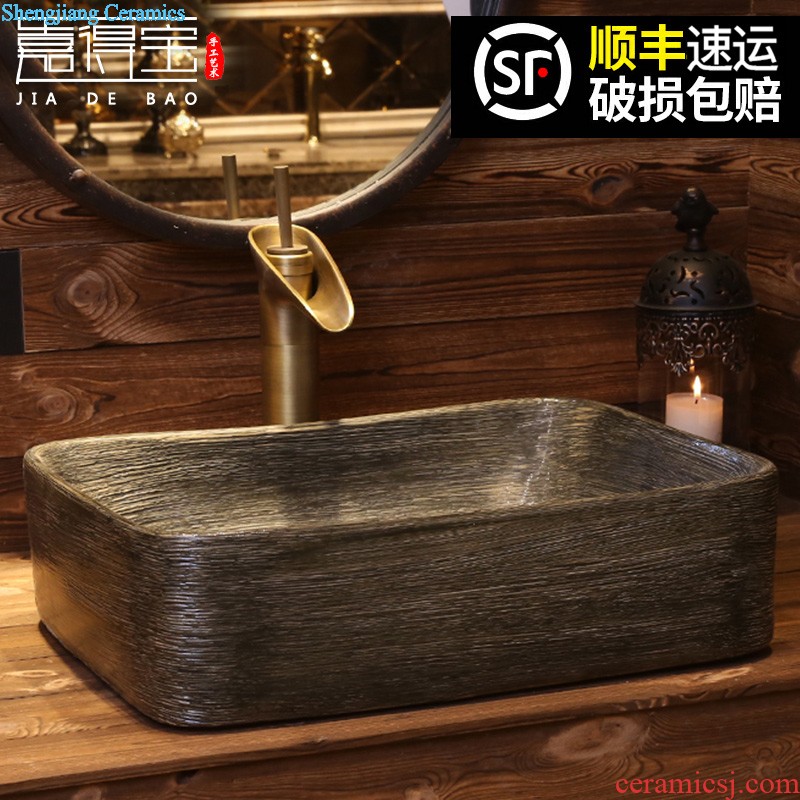 Jia depot retro personality the sink The stage basin square art ceramic toilet lavatory basin basin that wash a face