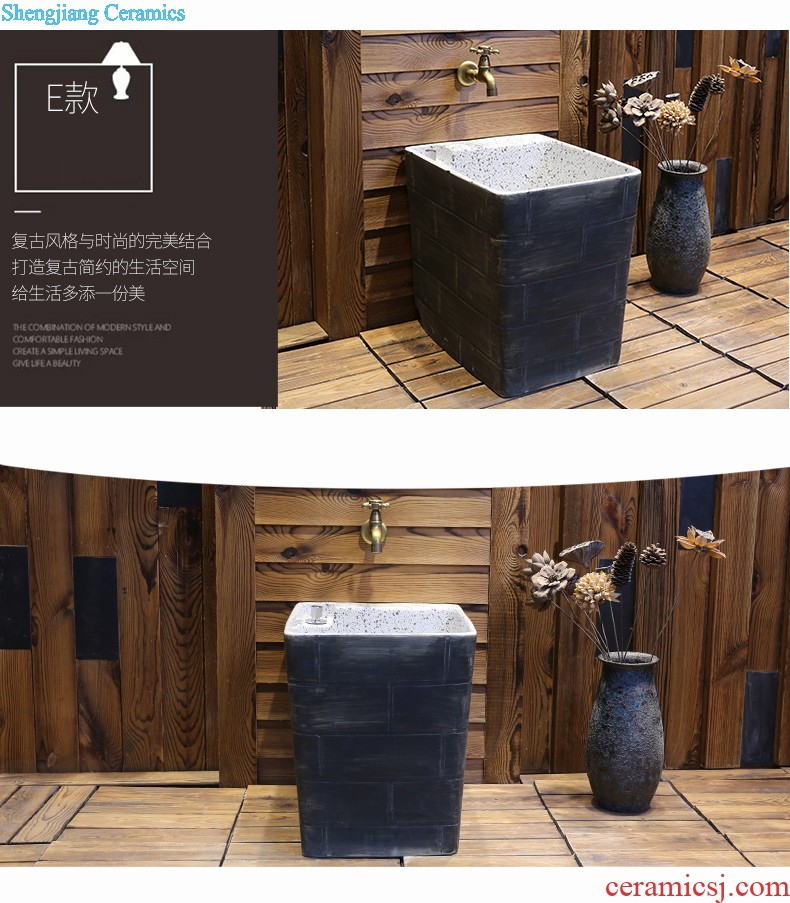 Jia depot ceramic art stage basin of Chinese style originality the sink basin bathroom sinks restoring ancient ways