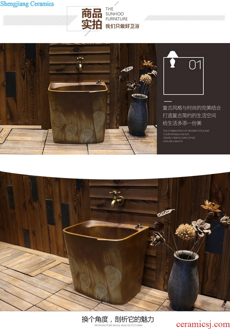 Jia depot Ceramic art stage basin of restoring ancient ways Creative Chinese lavatory toilet lavabo basin that wash a face