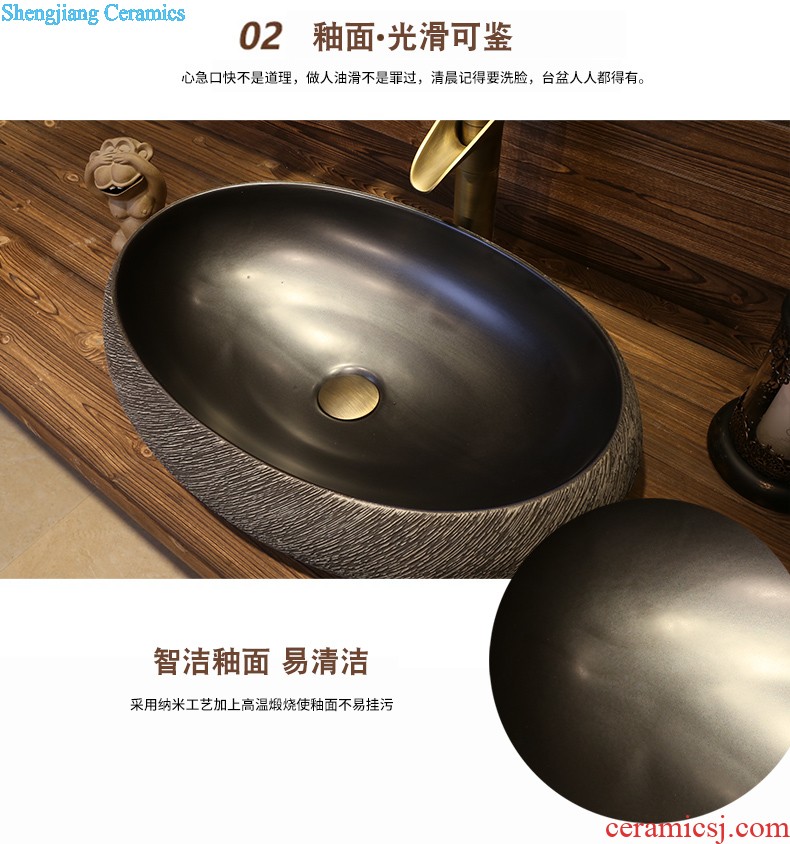 Jia depot archaize basin stage basin of Chinese style personality sinks ceramic art basin toilet lavabo restoring ancient ways