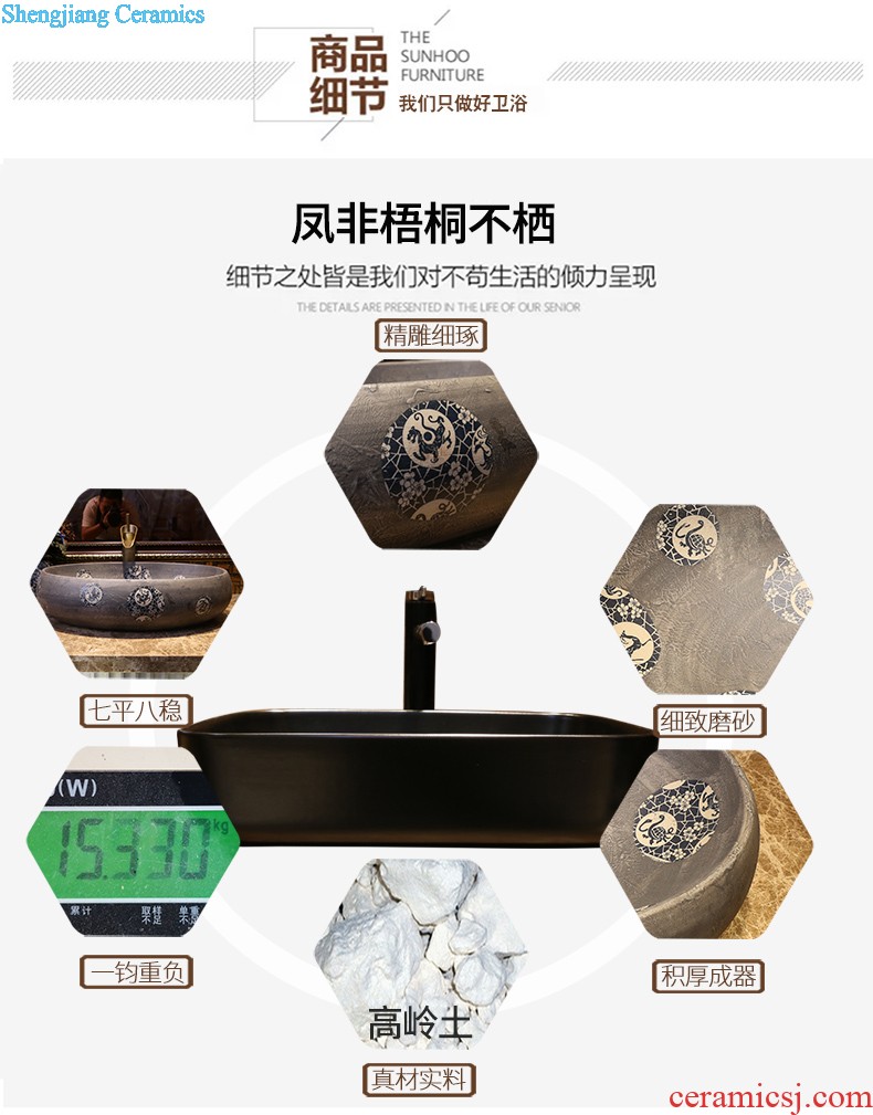 Jia depot lavatory stage basin sink large special-shaped ceramic art basin home European water basin