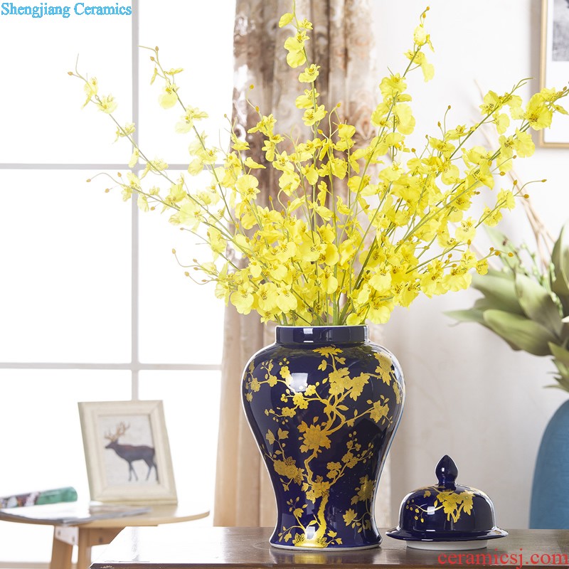 Vase furnishing articles sitting room white biscuit firing ceramics jingdezhen contemporary and contracted fashion home decoration soft adornment