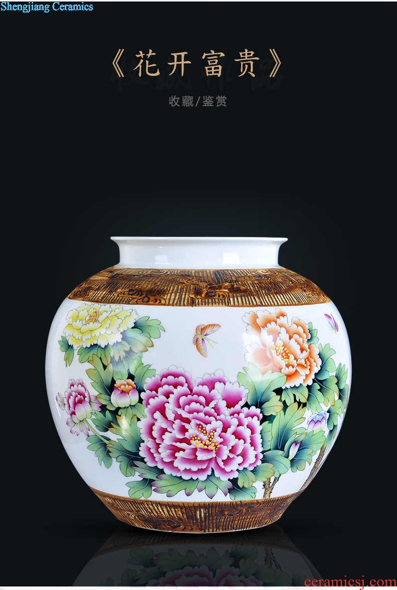 Handicrafts retro ceramic vases, trinkets, creative home furnishing articles counter sitting room adornment dry vase