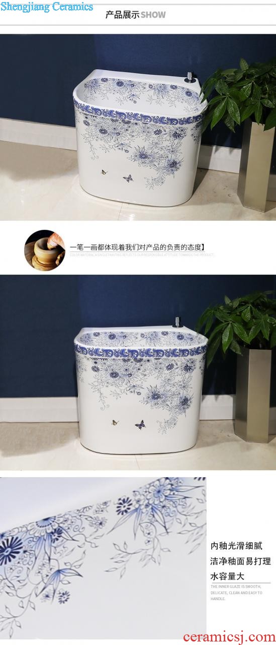 M beauty outdoor restoring ancient ways the sink basin of jingdezhen ceramic column courtyard floor balcony sink