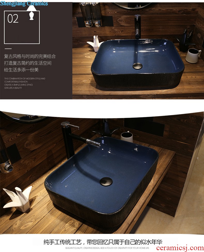 Jia depot stage basin to square the sink household lavatory basin art balcony ceramic bathroom sinks