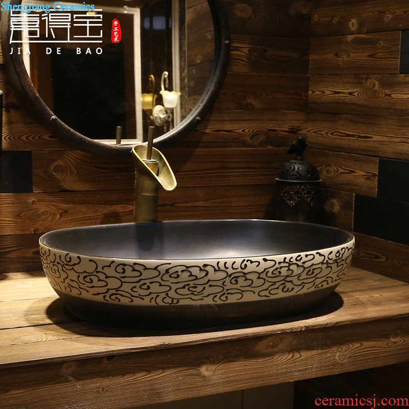 Jia depot Northern Europe on the ceramic POTS Lavabo square contracted lavatory basin bathroom European art