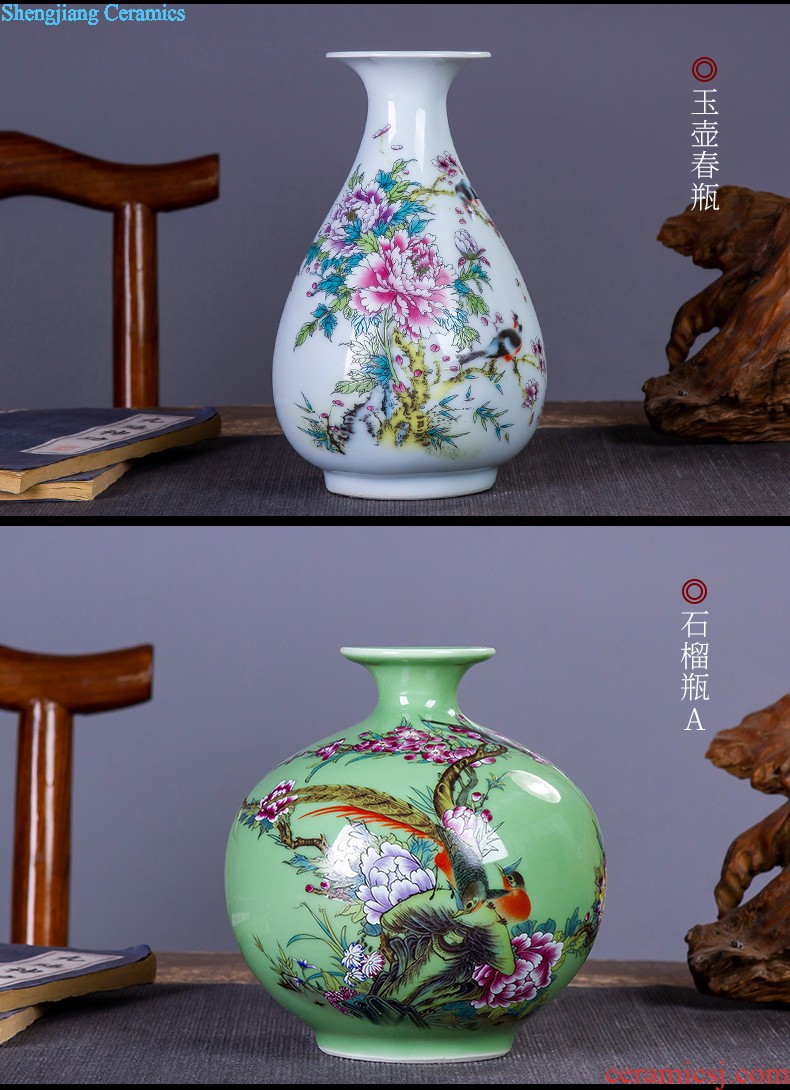 Jingdezhen ceramics furnishing articles hand-painted traditional Chinese decorative hanging dish sit plate new sitting room of Chinese style household arts and crafts