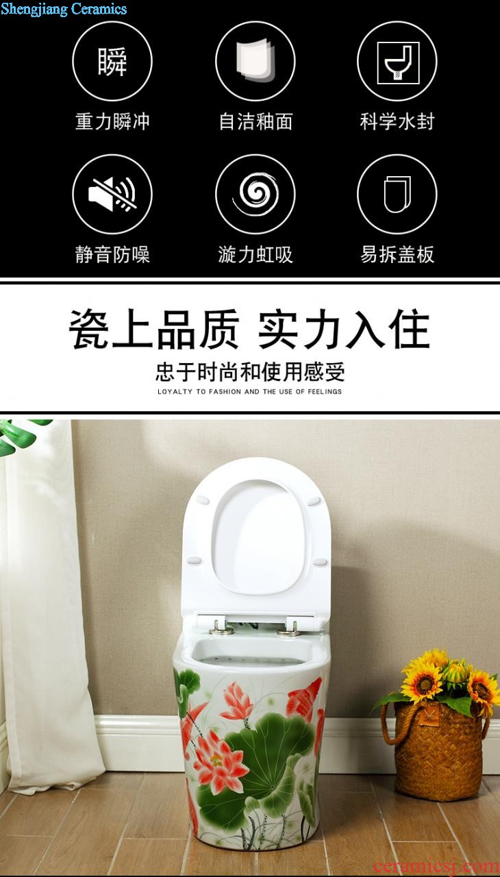 M beautiful color home European common water-saving toilet flush siphon individuality creative ceramic toilet