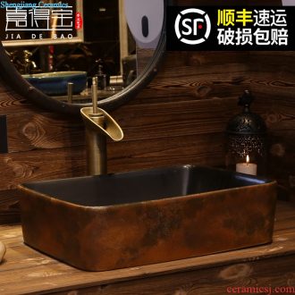 Jia depot square sink ceramic art stage basin restoring ancient ways of creative personality lavatory basin household balcony