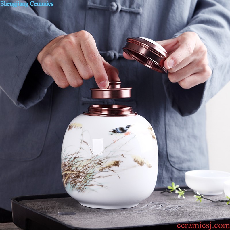 Large white vase furnishing articles wine accessories lucky bamboo vase water raise contracted flower arranging, jingdezhen ceramics