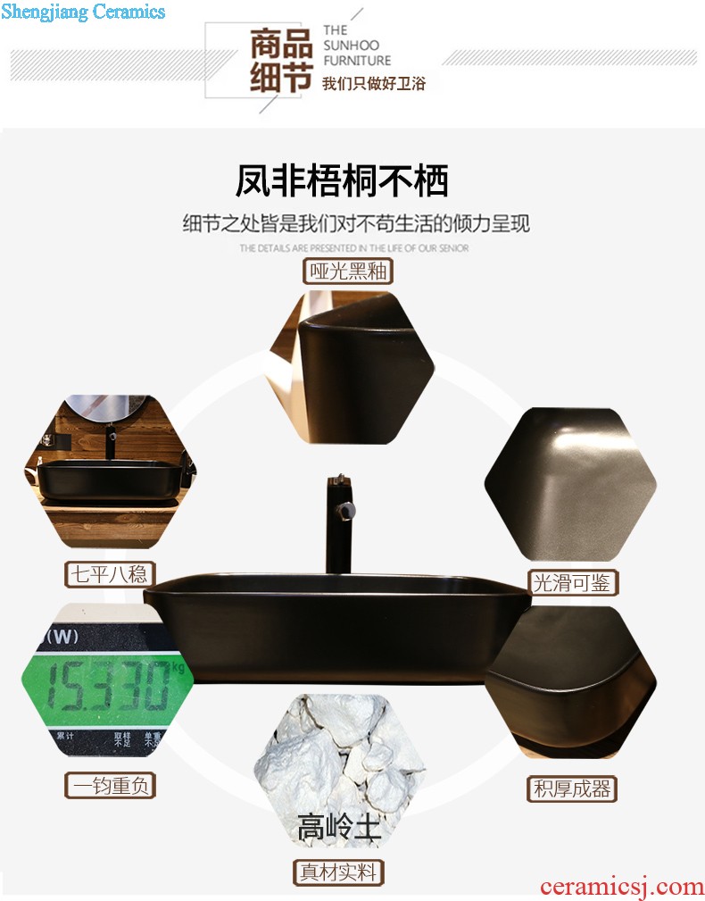 Jia depot to restore ancient ways the stage basin square art ceramic lavabo toilet wash basin basin sinks household