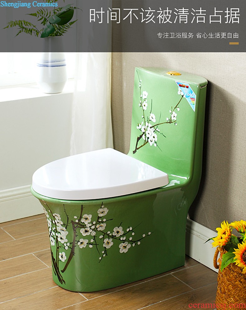 Post, qi color toilet European implement pumping sit lavatory household ceramics odor-proof siphon toilet implement