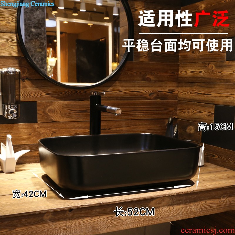 Jia depot to restore ancient ways the stage basin square art ceramic lavabo toilet wash basin basin sinks household