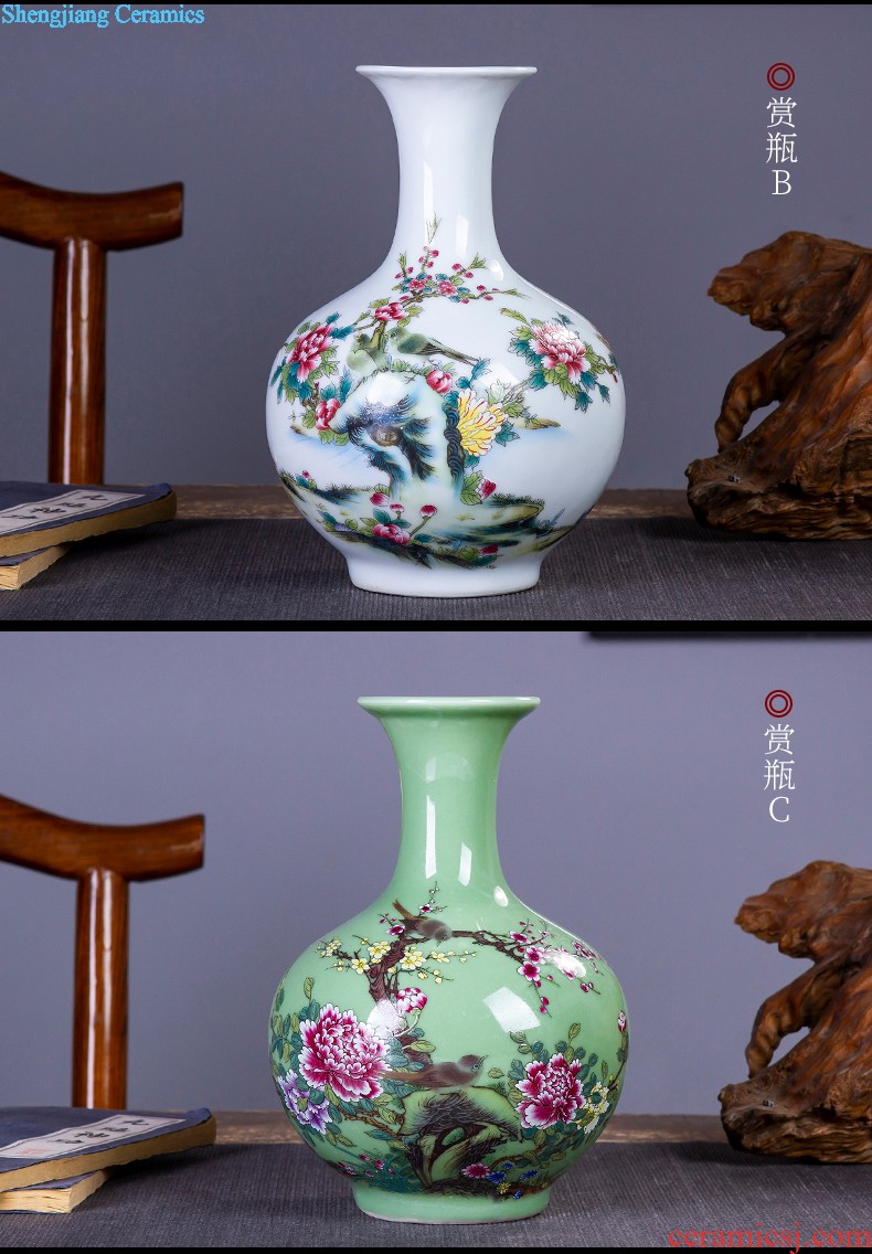 Jingdezhen ceramics furnishing articles hand-painted traditional Chinese decorative hanging dish sit plate new sitting room of Chinese style household arts and crafts