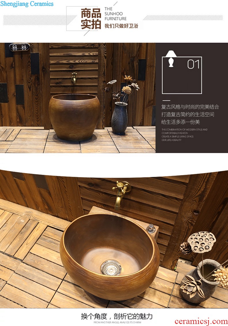 Jia depot Archaize creative hand washing dish Chinese style restoring ancient ways of ceramic toilet stage basin square art basin