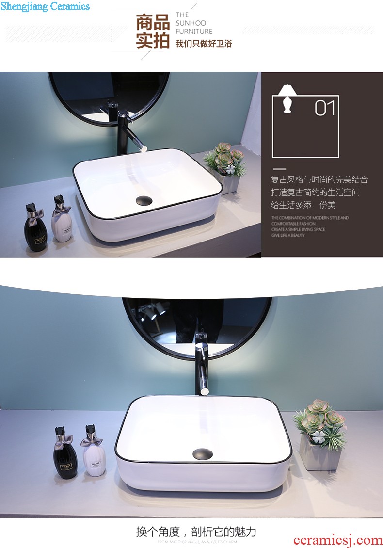 Jia depot jingdezhen ceramic lavabo stage basin antique oval lavatory toilet art basin of restoring ancient ways