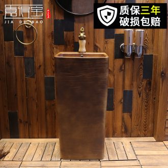 Jia square ceramic lavabo depot to restore ancient ways the balcony one pillar basin bathroom sinks landing wash gargle