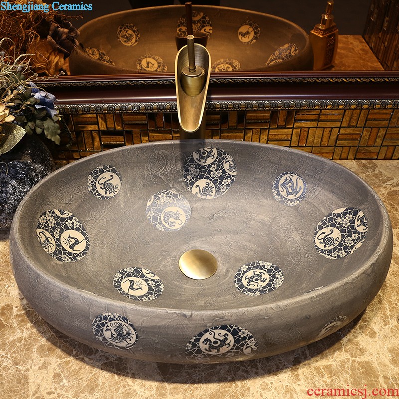 Jia depot lavatory stage basin sink large special-shaped ceramic art basin home European water basin