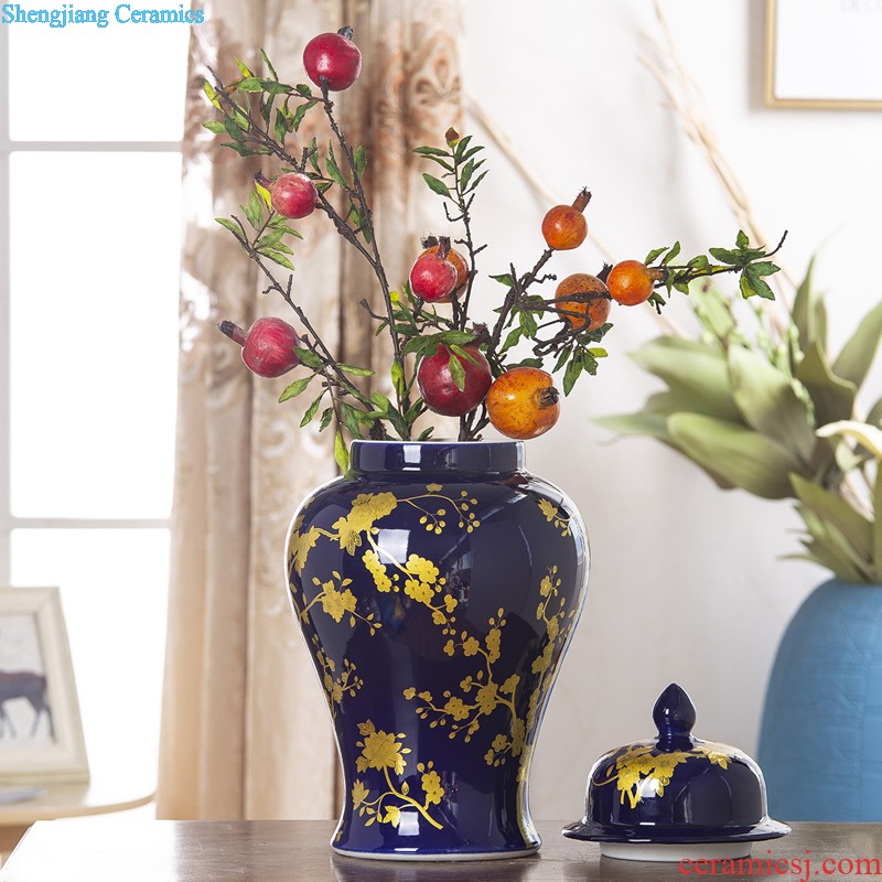 Vase furnishing articles sitting room white biscuit firing ceramics jingdezhen contemporary and contracted fashion home decoration soft adornment