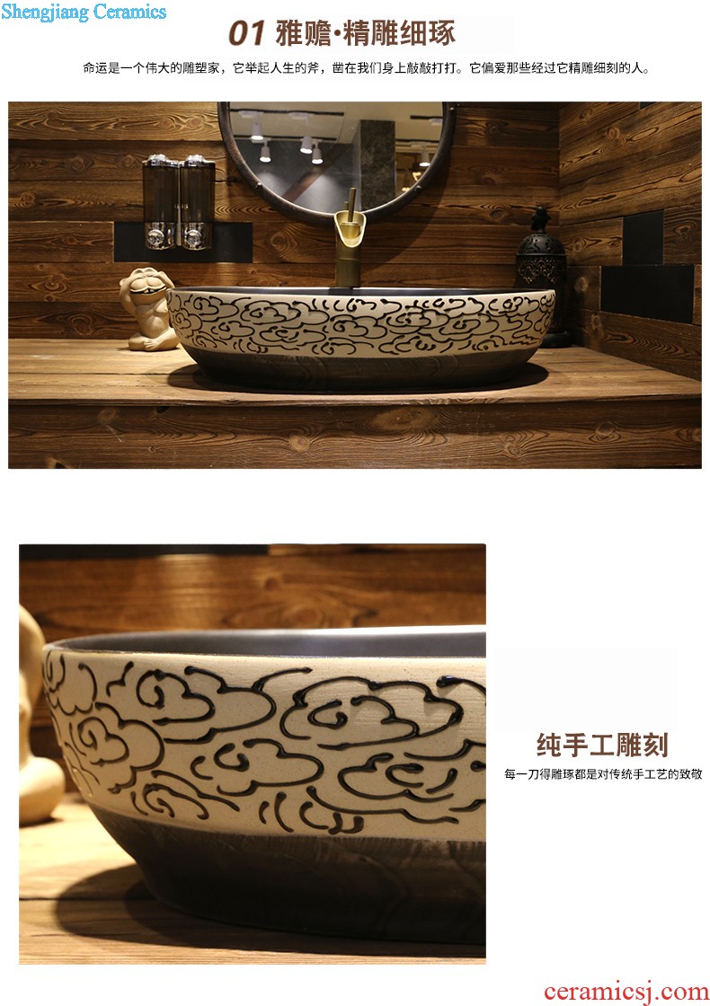 Jia depot Northern Europe on the ceramic POTS Lavabo square contracted lavatory basin bathroom European art