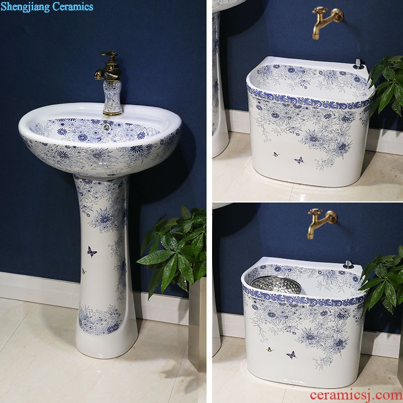 M beauty outdoor restoring ancient ways the sink basin of jingdezhen ceramic column courtyard floor balcony sink