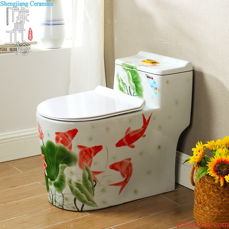 M beautiful color home European common water-saving toilet flush siphon individuality creative ceramic toilet