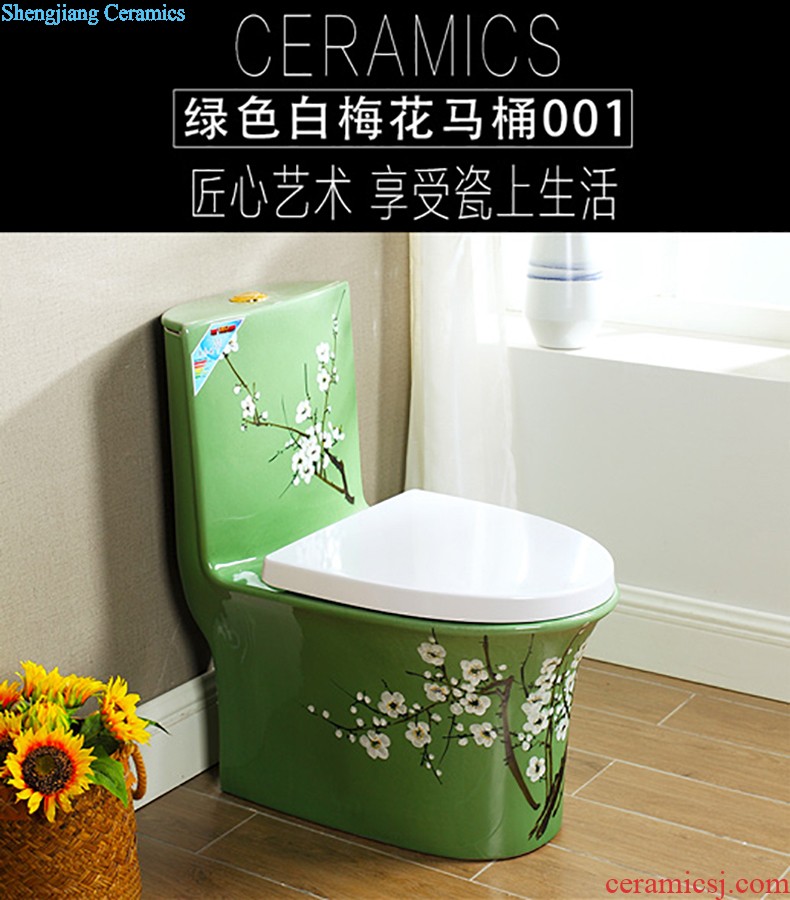 Post, qi color toilet European implement pumping sit lavatory household ceramics odor-proof siphon toilet implement