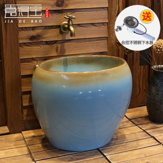 Jia depot bathroom basin character ceramic plate to wash your hands Creative arts restoring ancient ways is archaize stage basin basin basin