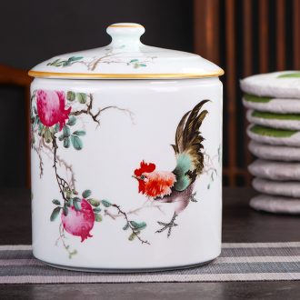 Hand-painted jingdezhen porcelain pot put POTS puer tea box cake store tea urn the seventh, peulthai the caddy tea large household